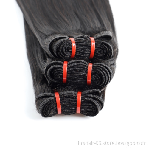 Wholesale Unprocessed Virgin double drawn grade 11 A bundle with closure vendors in bulk 100% human hair extension